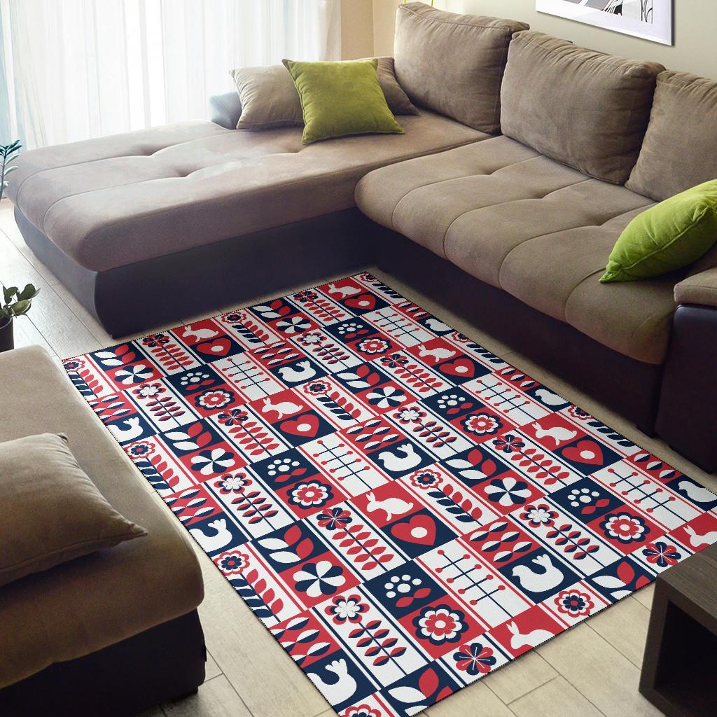 Pattern Print Swedish Floor Mat-grizzshop