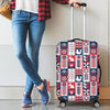 Pattern Print Swedish Luggage Cover Protector-grizzshop