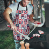 Pattern Print Swedish Men's Apron-grizzshop