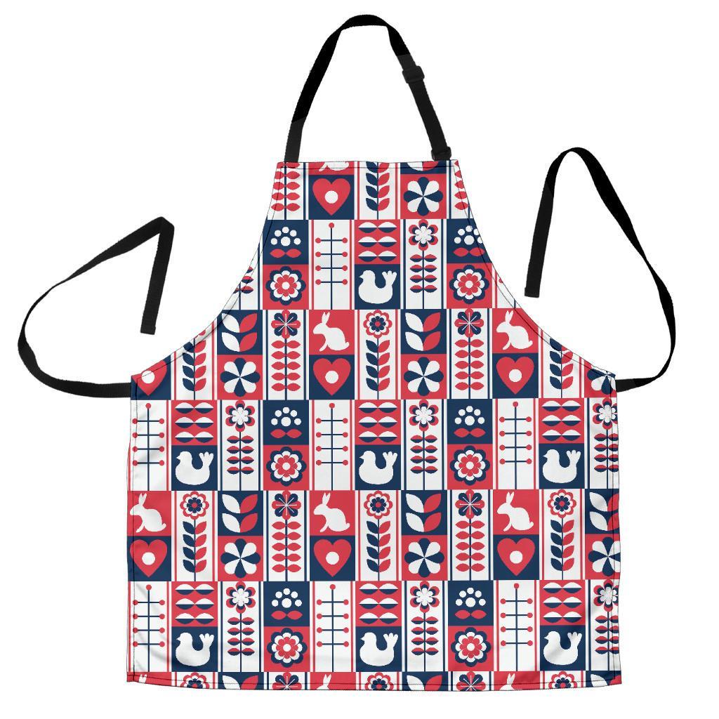 Pattern Print Swedish Men's Apron-grizzshop