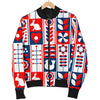 Pattern Print Swedish Men's Bomber Jacket-grizzshop