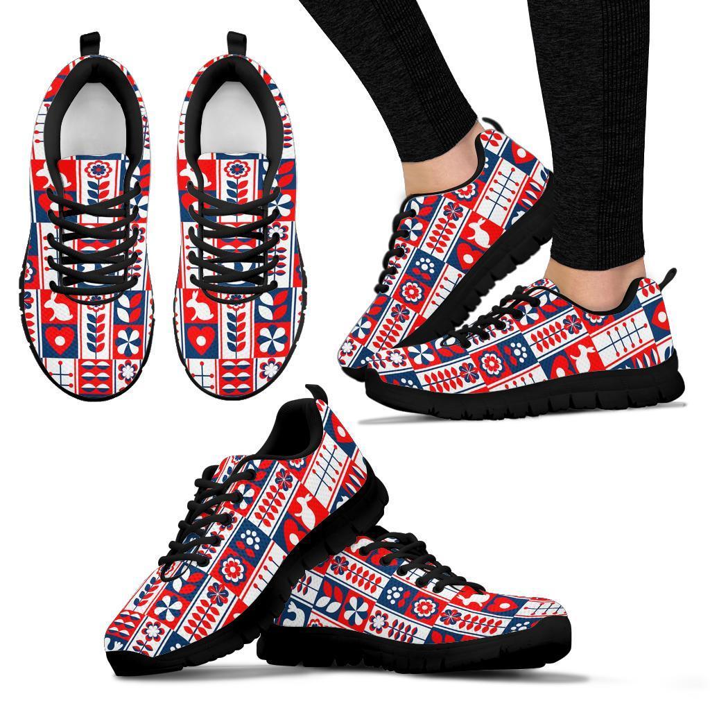 Pattern Print Swedish Sneaker Shoes For Men Women-grizzshop