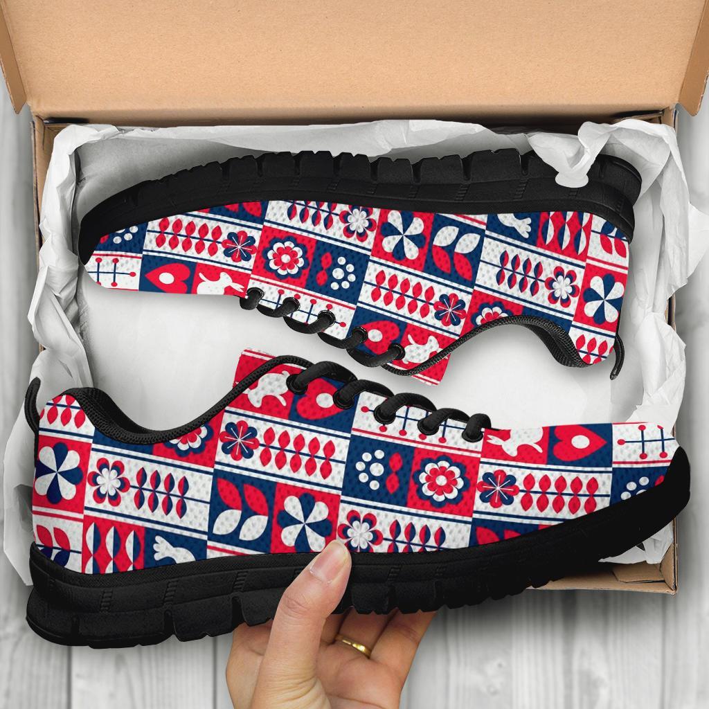 Pattern Print Swedish Sneaker Shoes For Men Women-grizzshop