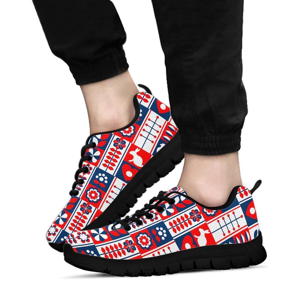 Pattern Print Swedish Sneaker Shoes For Men Women-grizzshop