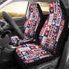 Pattern Print Swedish Universal Fit Car Seat Covers-grizzshop