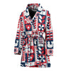 Pattern Print Swedish Women Long Robe-grizzshop