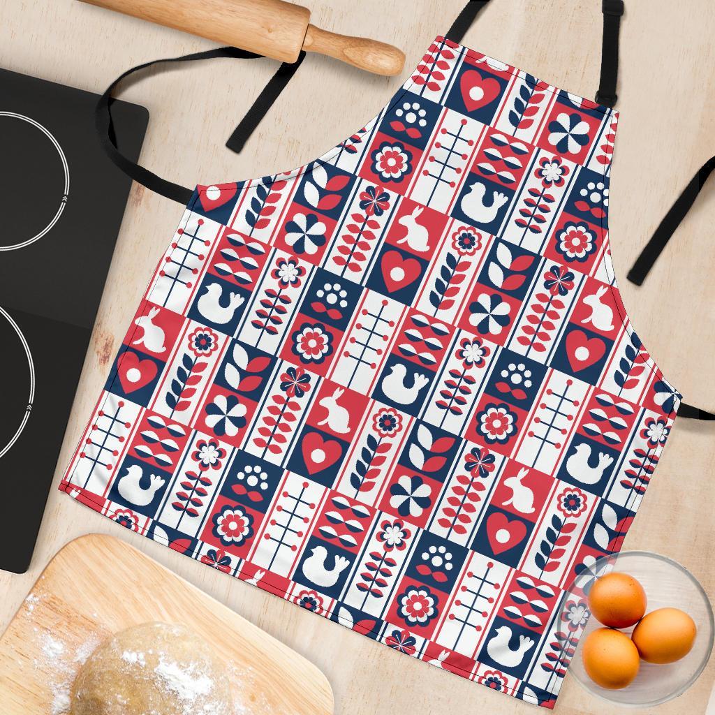 Pattern Print Swedish Women's Apron-grizzshop