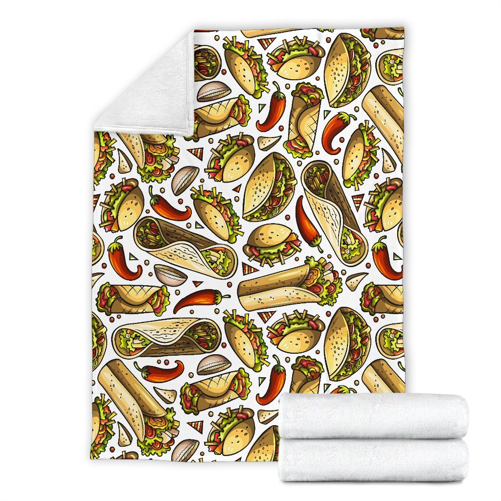 Pattern Print Taco Blanket-grizzshop