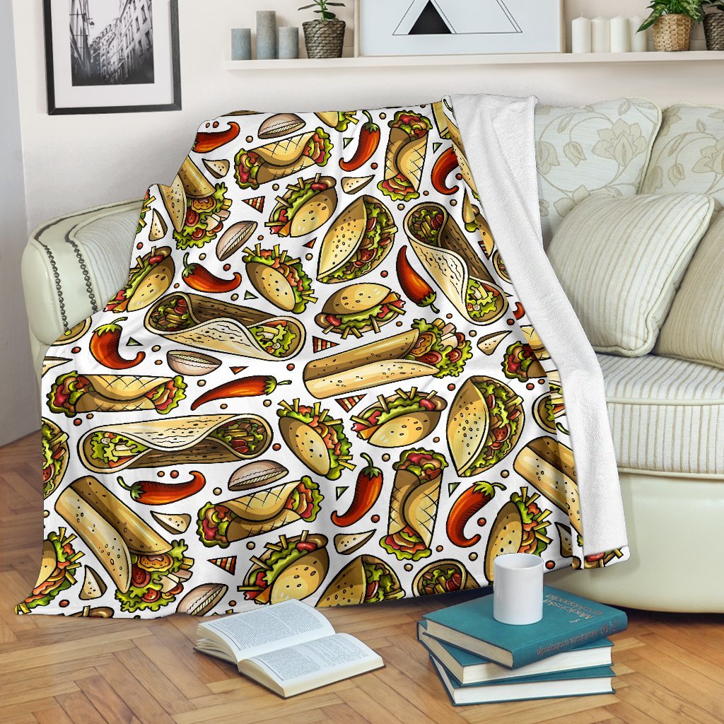 Pattern Print Taco Blanket