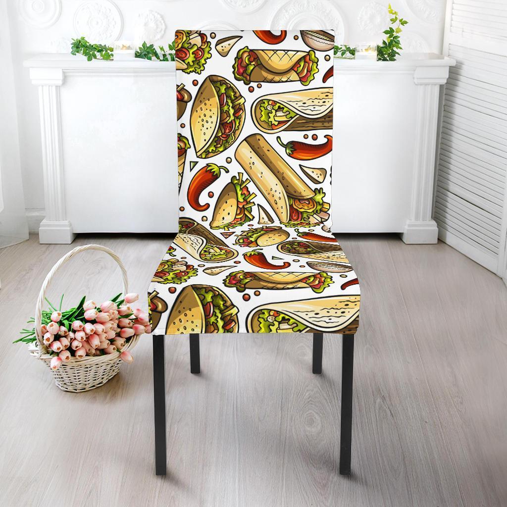 Pattern Print Taco Chair Cover-grizzshop