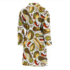 Pattern Print Taco Men Long Robe-grizzshop