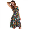 Pattern Print Teacher Dress-grizzshop