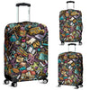 Pattern Print Teacher Luggage Cover Protector-grizzshop