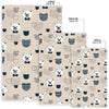 Pattern Print Teddy Bear Floor Mat-grizzshop