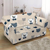 Pattern Print Teddy Bear Loveseat Cover-grizzshop