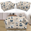 Pattern Print Teddy Bear Loveseat Cover-grizzshop