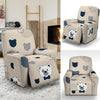 Pattern Print Teddy Bear Recliner Cover-grizzshop