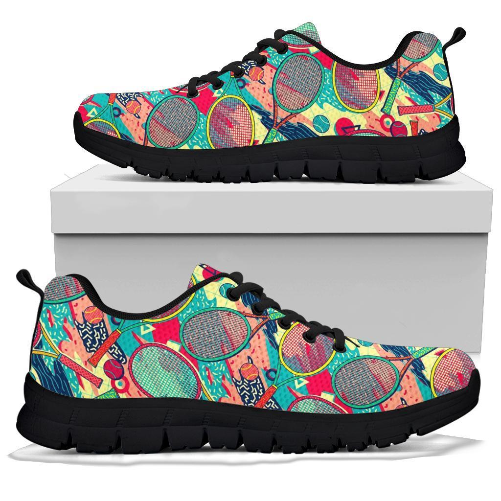 Pattern Print Tennis Sneaker Shoes For Men Women-grizzshop