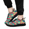 Pattern Print Tennis Sneaker Shoes For Men Women-grizzshop