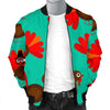 Pattern Print Thankgiving Turkey Men's Bomber Jacket-grizzshop