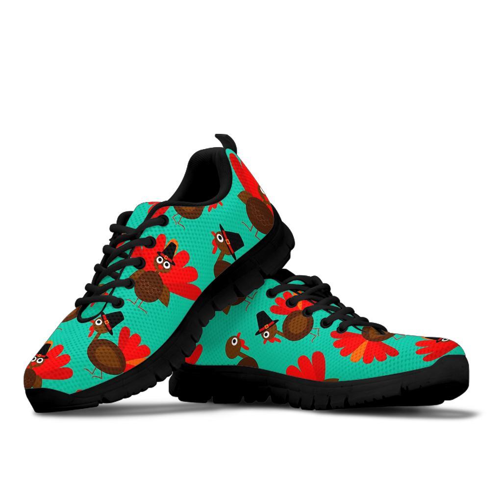 Pattern Print Thankgiving Turkey Sneaker Shoes For Men Women-grizzshop