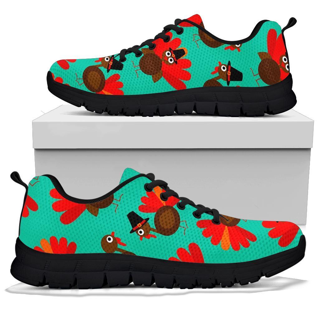 Pattern Print Thankgiving Turkey Sneaker Shoes For Men Women-grizzshop