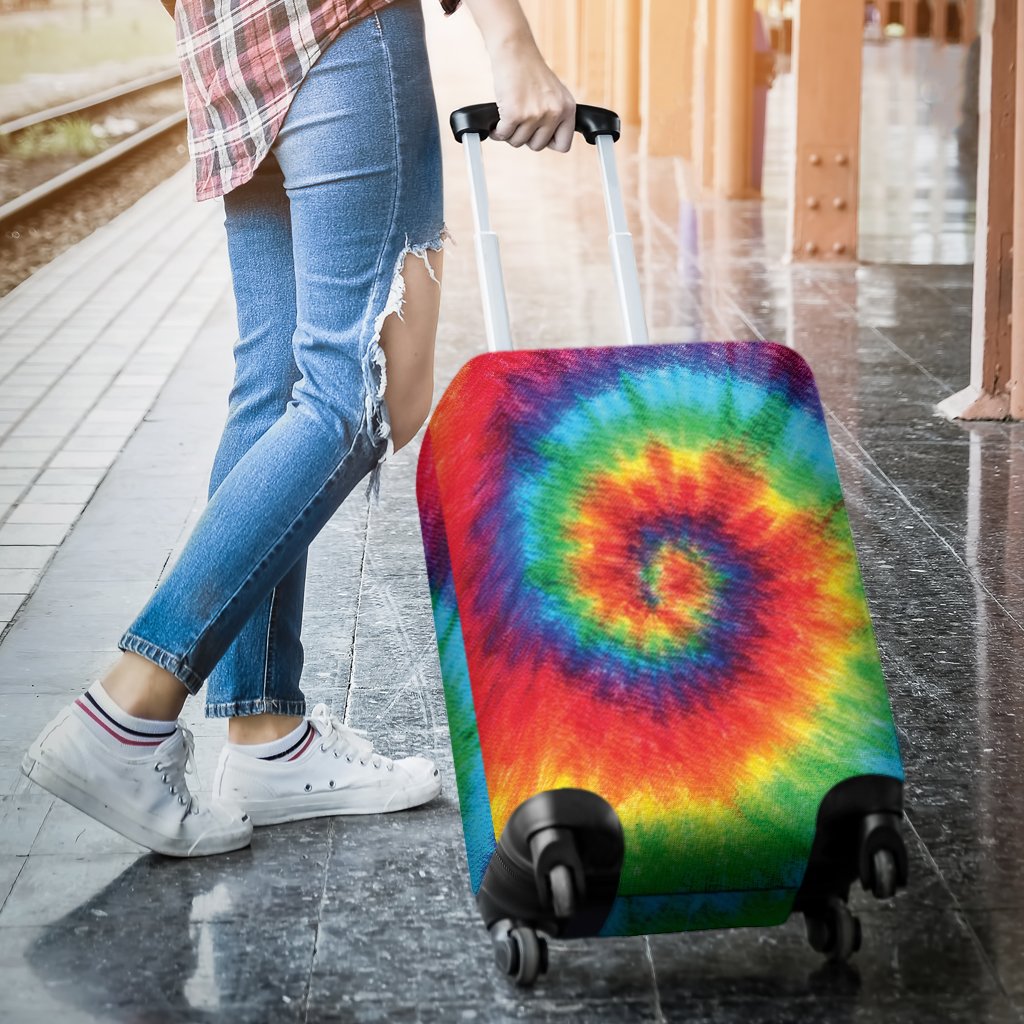 Pattern Print Tie Dye Luggage Cover Protector-grizzshop