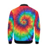 Pattern Print Tie Dye Men's Bomber Jacket-grizzshop