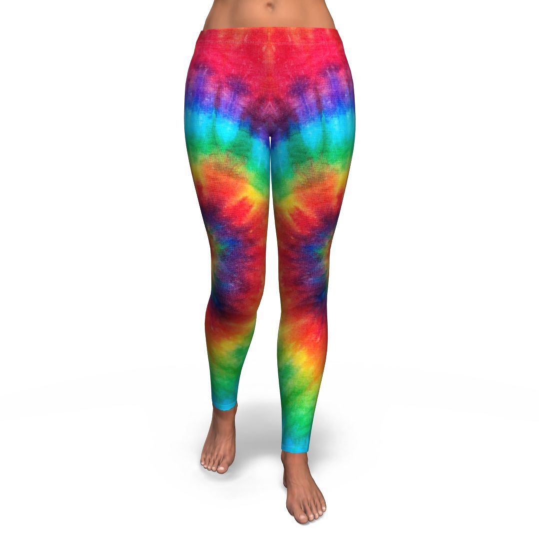 Pattern Print Tie Dye Pattern Women Leggings-grizzshop