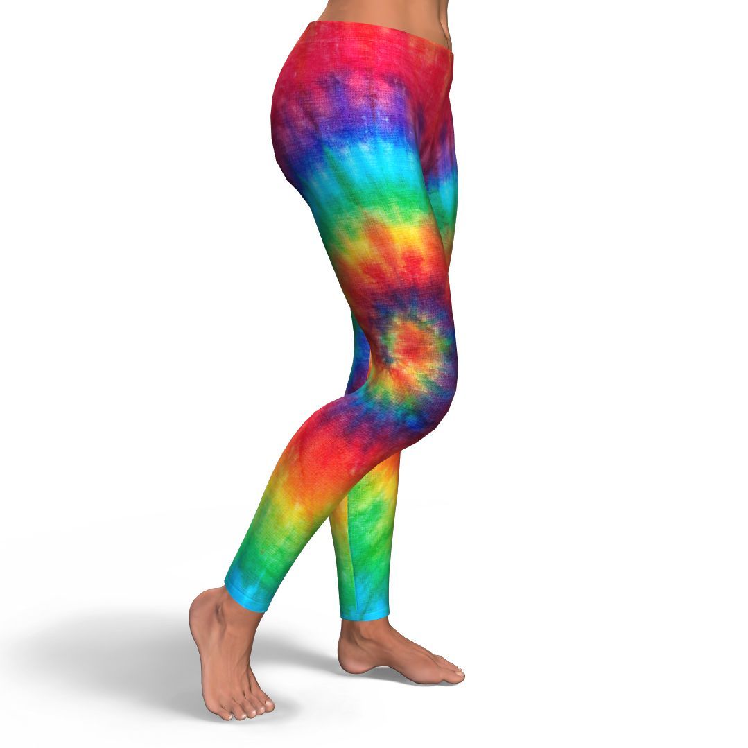 Pattern Print Tie Dye Pattern Women Leggings-grizzshop