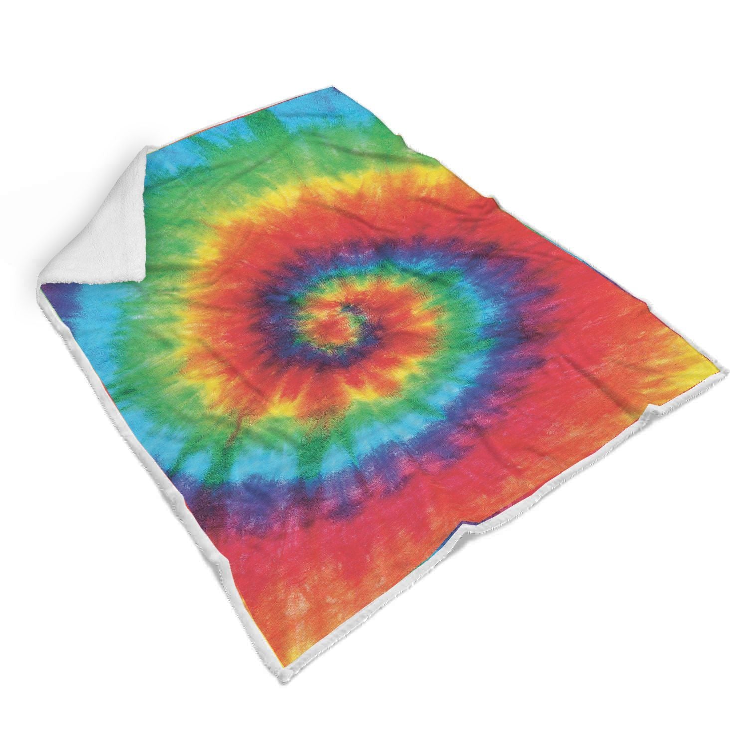 Pattern Print Tie Dye Throw Blanket-grizzshop