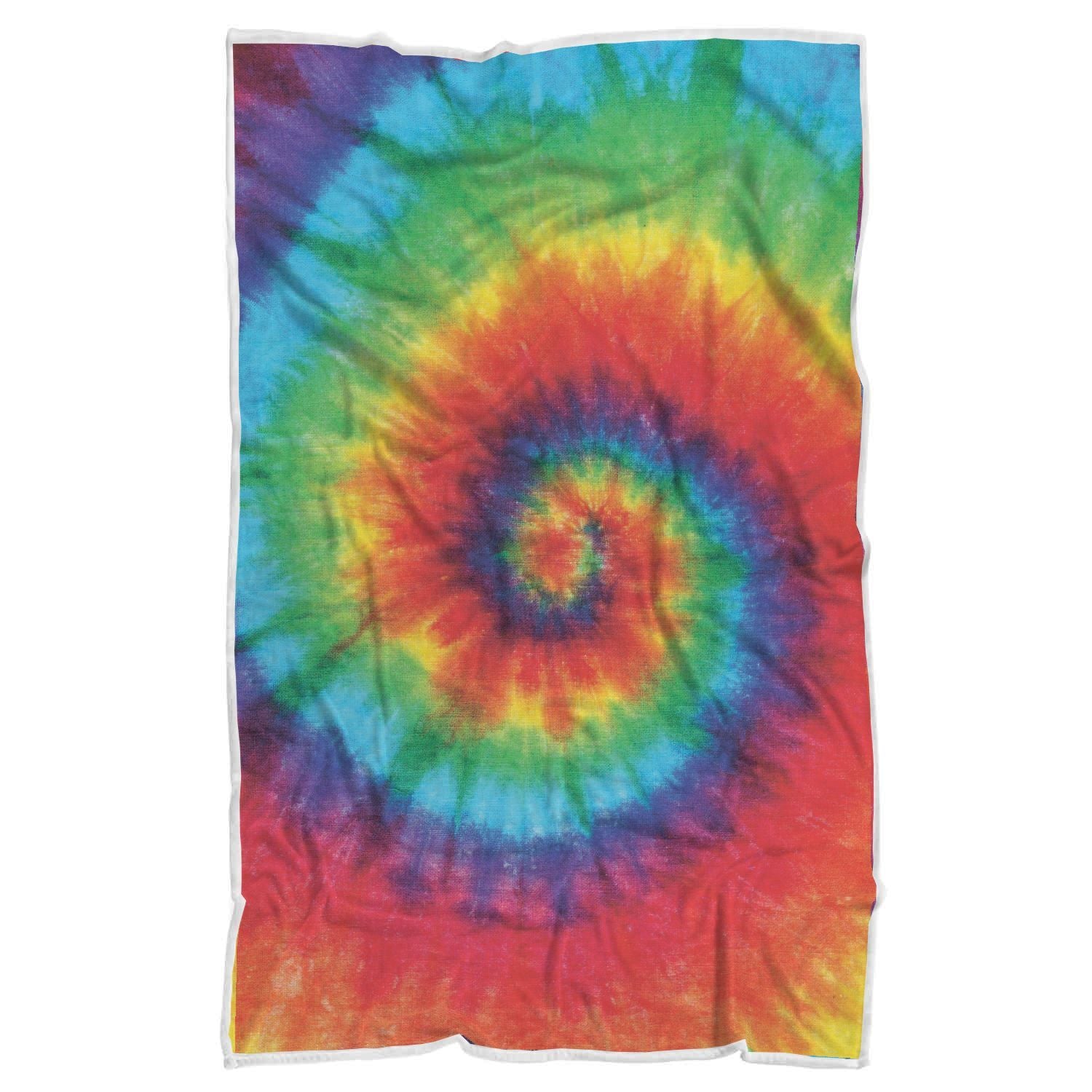 Pattern Print Tie Dye Throw Blanket-grizzshop