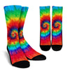 Pattern Print Tie Dye Unisex Crew Socks-grizzshop