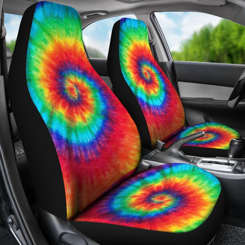 Pattern Print Tie Dye Universal Fit Car Seat Cover-grizzshop