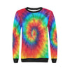 Pattern Print Tie Dye Women Crewneck Sweatshirt-grizzshop