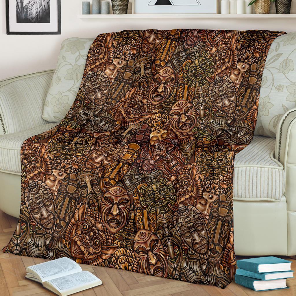 Pattern Print Totem Blanket-grizzshop