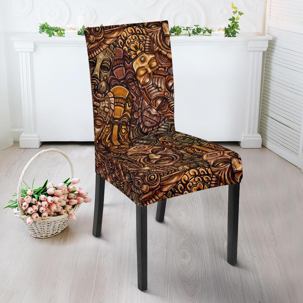 Pattern Print Totem Chair Cover-grizzshop