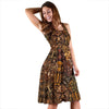 Pattern Print Totem Dress-grizzshop