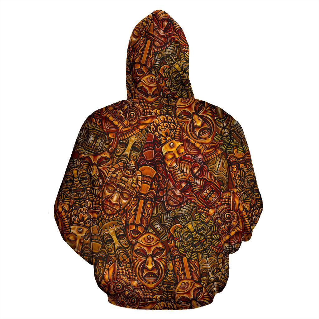 Pattern Print Totem Men Women Pullover Hoodie-grizzshop