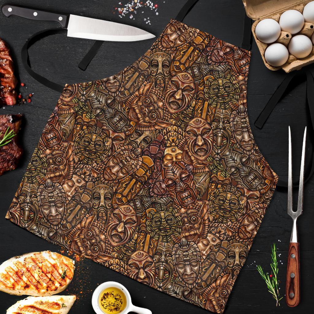 Pattern Print Totem Men's Apron-grizzshop