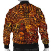 Pattern Print Totem Men's Bomber Jacket-grizzshop