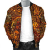 Pattern Print Totem Men's Bomber Jacket-grizzshop