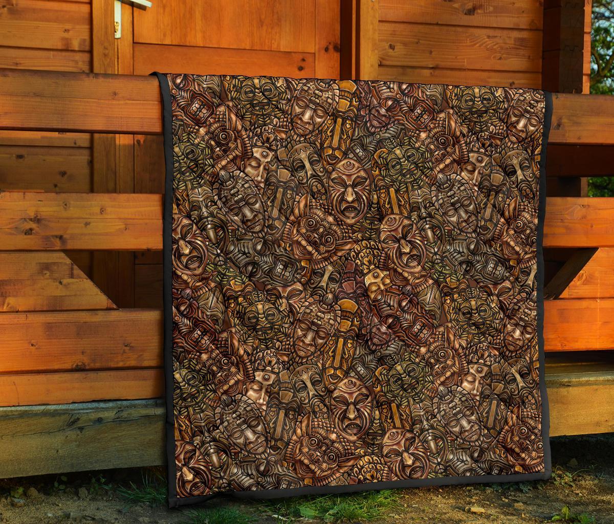 Pattern Print Totem Quilt-grizzshop