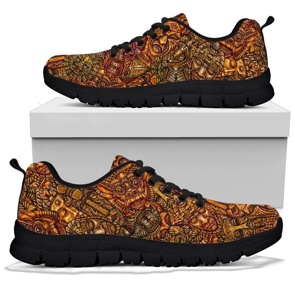 Pattern Print Totem Sneaker Shoes For Men Women-grizzshop