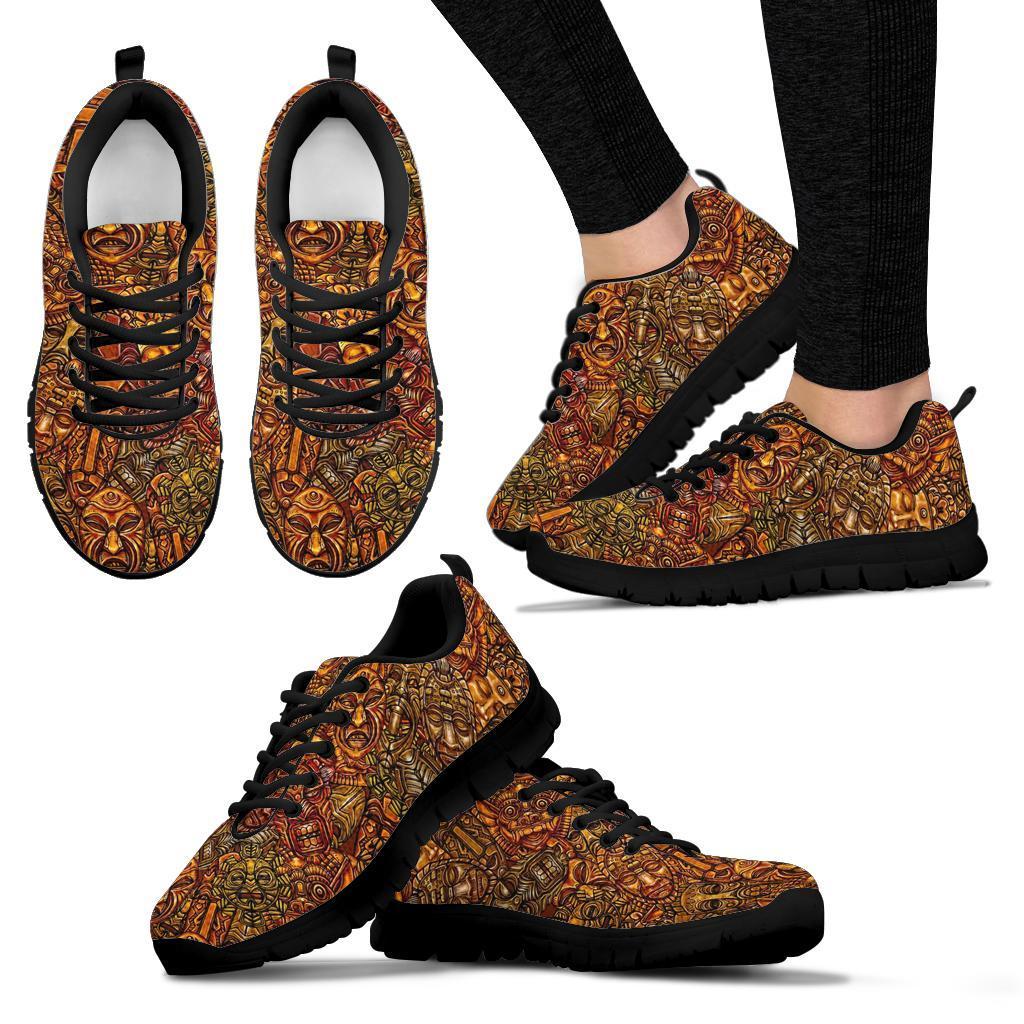 Pattern Print Totem Sneaker Shoes For Men Women-grizzshop