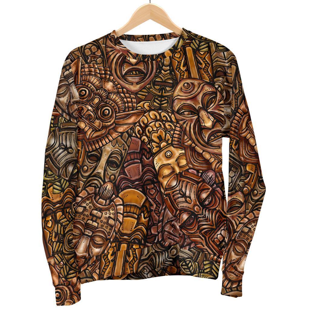 Pattern Print Totem Women's Sweatshirt-grizzshop