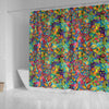 Pattern Print Trippy Bathroom Shower Curtain-grizzshop