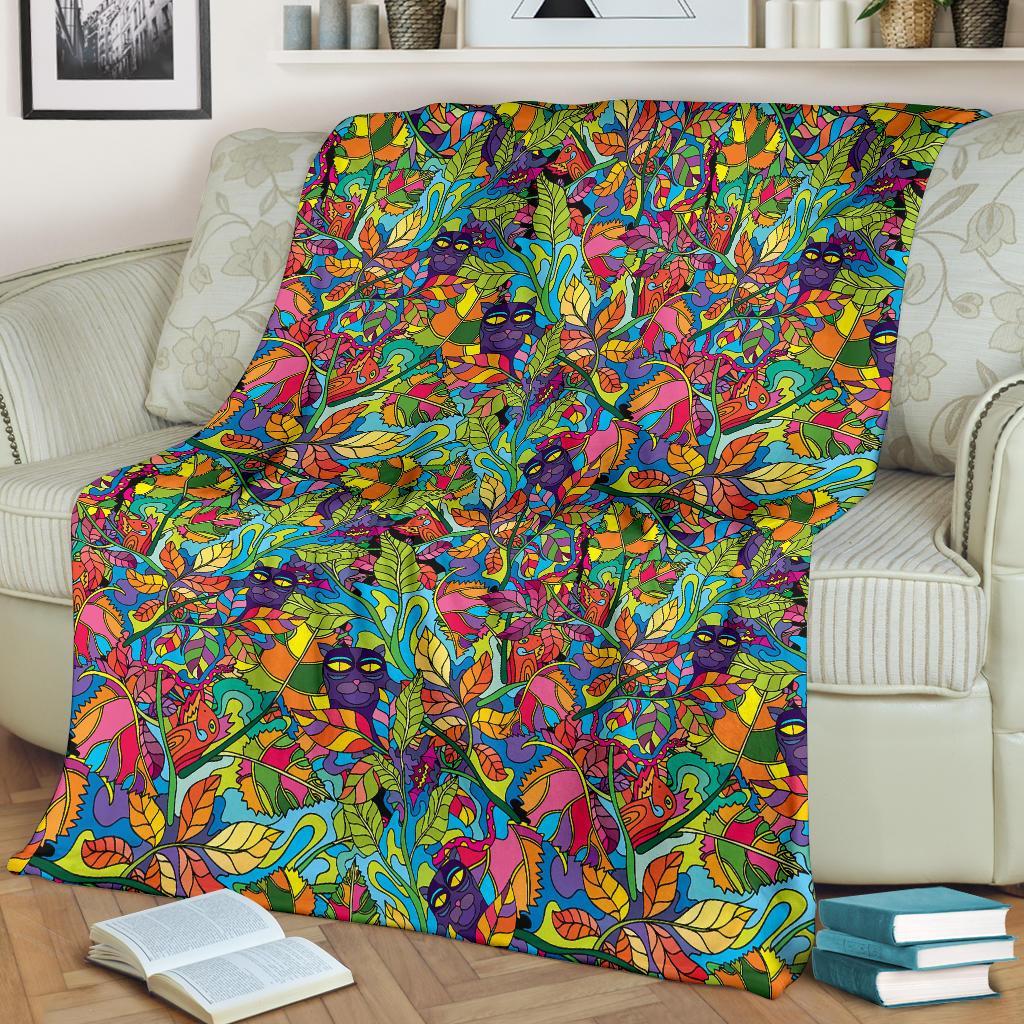 Pattern Print Trippy Blanket-grizzshop