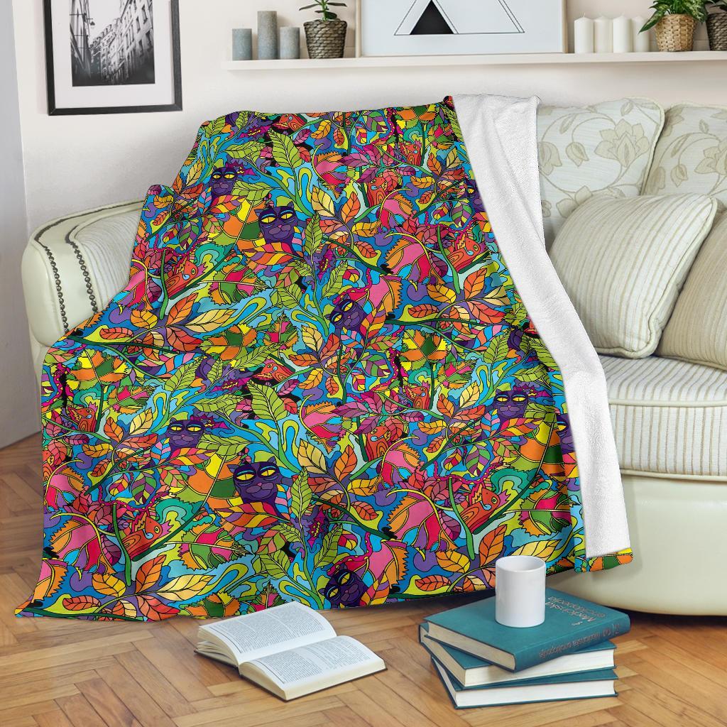 Pattern Print Trippy Blanket-grizzshop