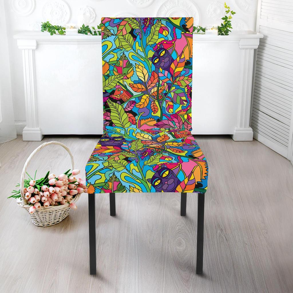 Pattern Print Trippy Chair Cover-grizzshop